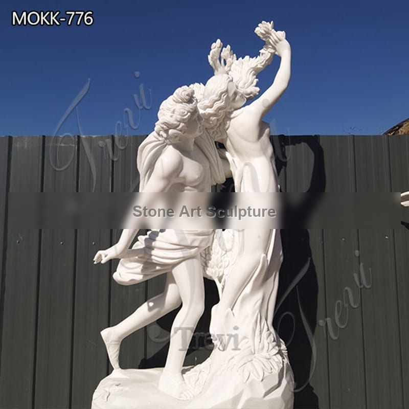 Life-size Marble Greek Garden Statue Apollo and Daphne Bernini Art MOKK-776
