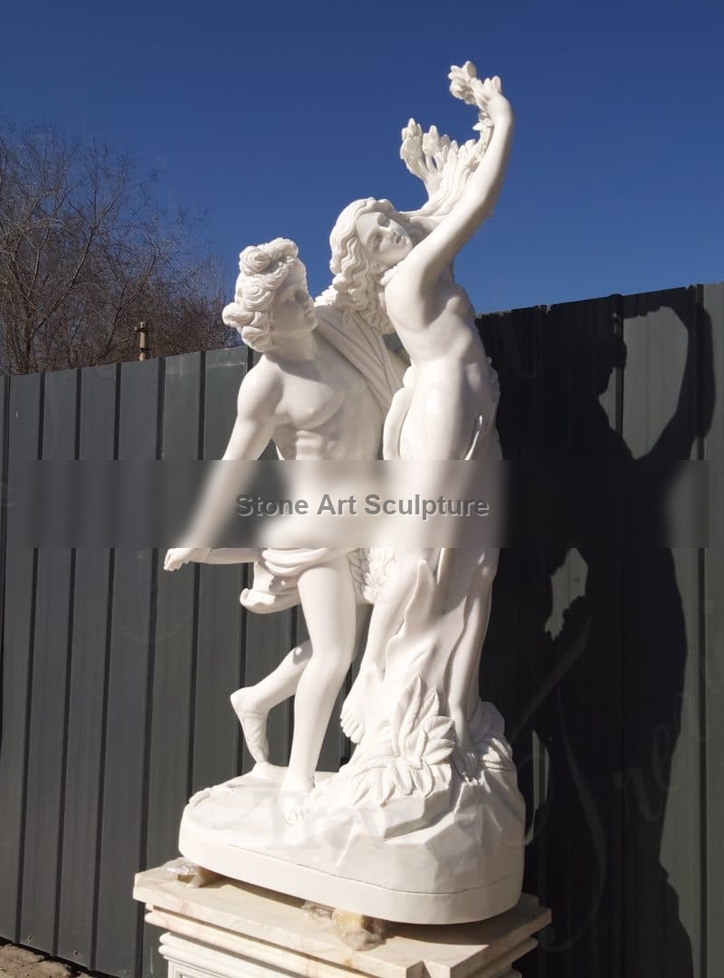Life-size Marble Greek Garden Statue Apollo and Daphne Bernini Art MOKK-776 detail image