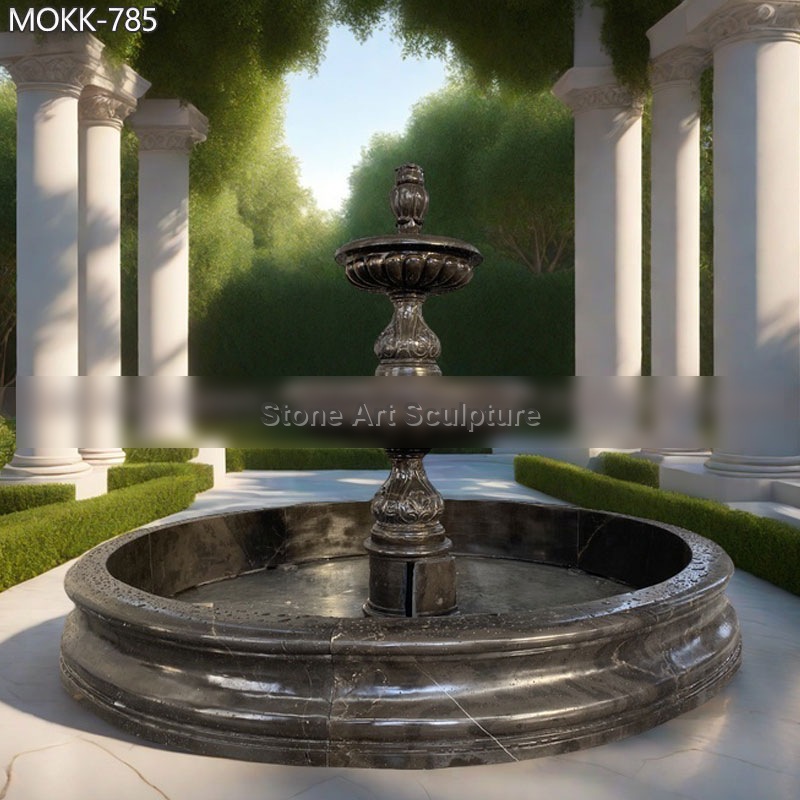 Tiered Outdoor Marble Water Fountain China Manufacturer MOKK-785