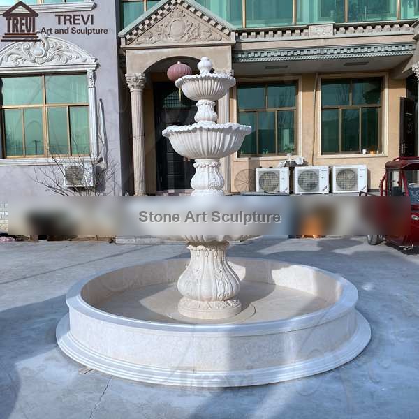 French Tiered Marble Water Fountain for Backyard Decor Sale MOKK-787