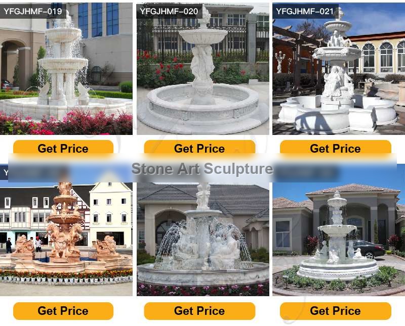 French Tiered Marble Water Fountain for Backyard Decor Sale MOKK-787 detail image