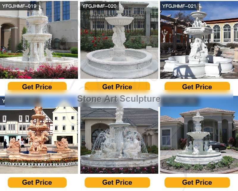 Yard Decoration Outdoor Marble Water Fountain for sale MOKK-797 detail image