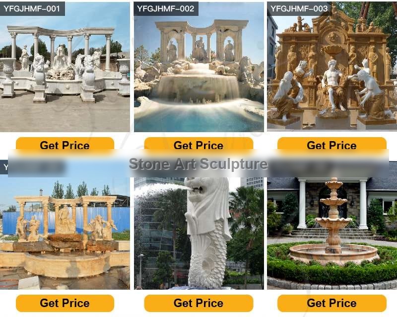 Yard Decoration Outdoor Marble Water Fountain for sale MOKK-797 detail image
