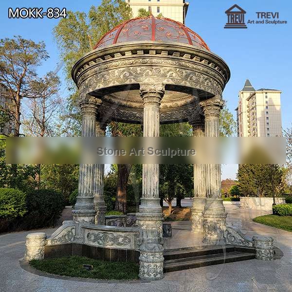 Large Garden Marble Gazebo Outdoor Decoration for Sale MOKK-834