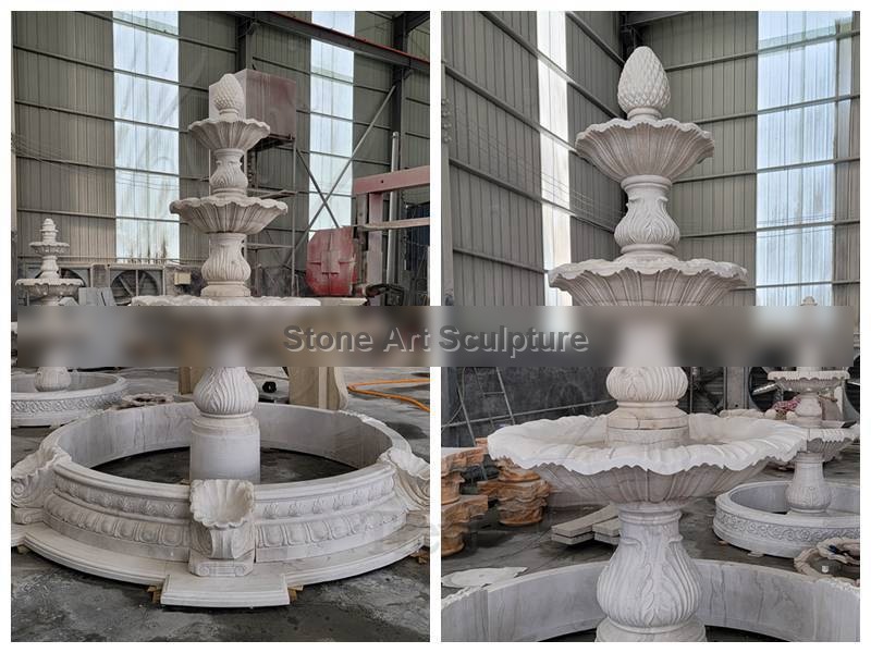 Outdoor Marble Water Fountain Factory Price MOKK-849 detail image