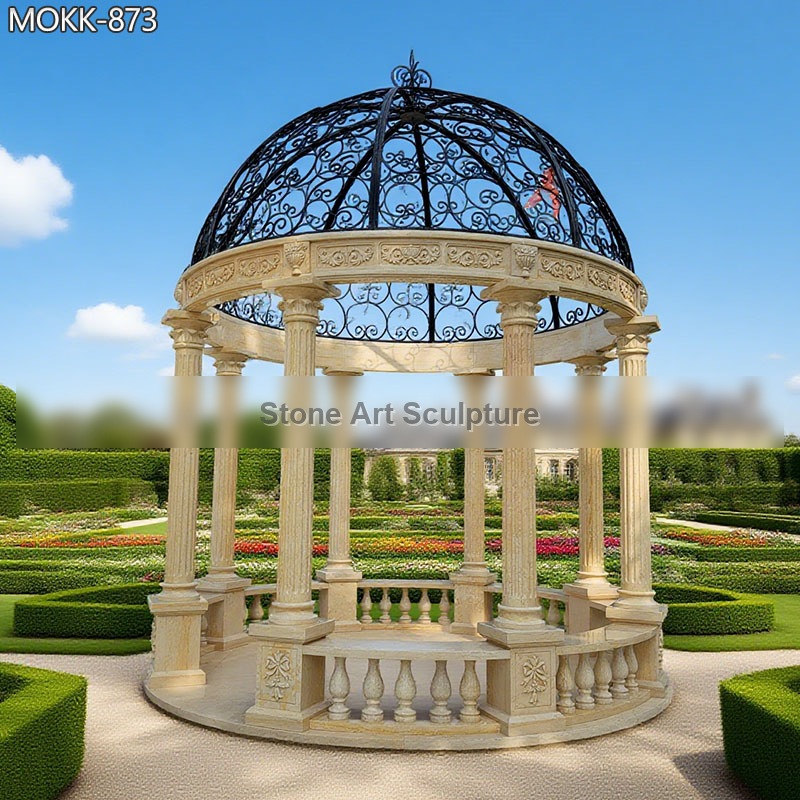 Outdoor Decoration Classic Marble Gazebo for Sale MOKK-873