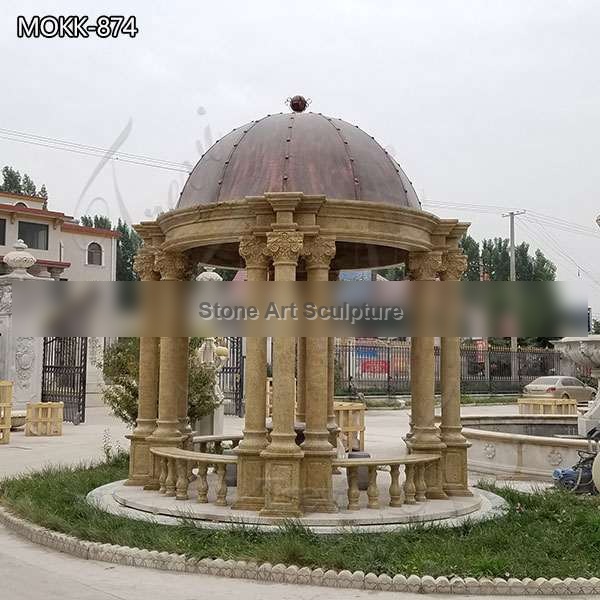 Vintage Style Marble Gazebo Garden Decoration Supplier MOKK-874