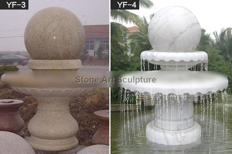 Outdoor Decoration Granite Rotating Ball Water Fountain Made for Sale MOKK-88 detail image