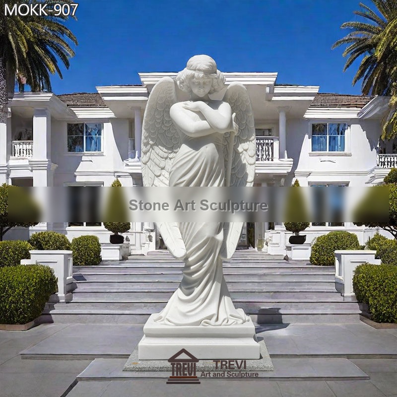 Marble Monteverde Angel Statue Garden Art Decor for Sale MOKK-907