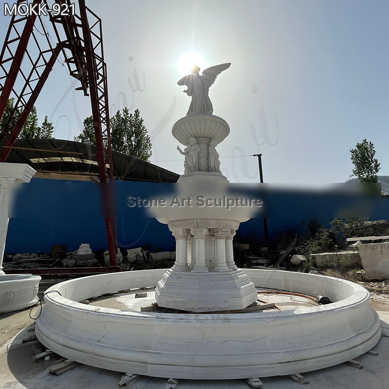 Large Outdoor Modern Marble Fountain Angel Designs for Sale detail image