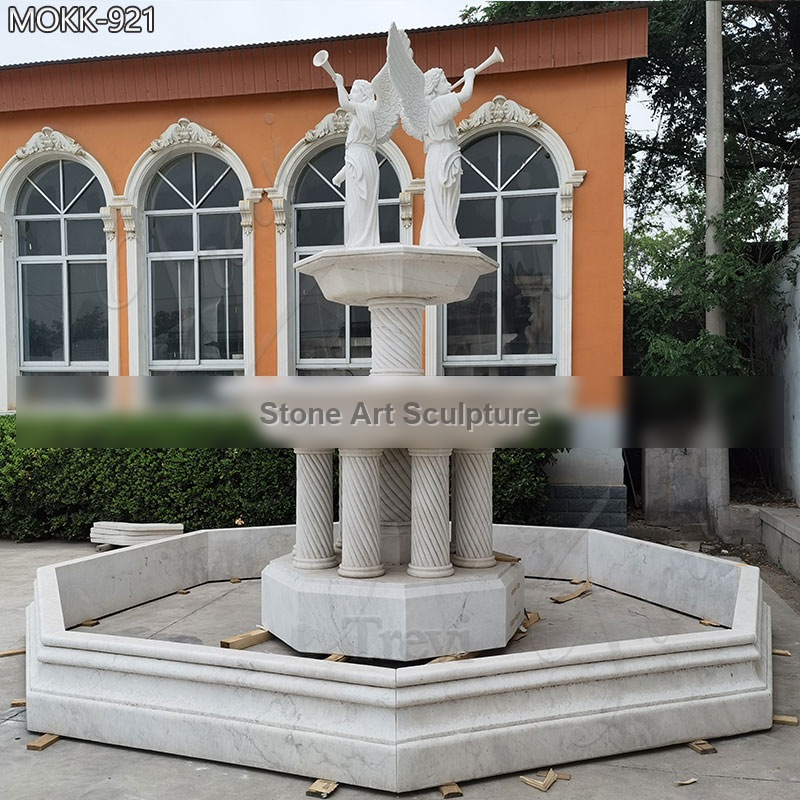 Large Outdoor Modern Marble Fountain Angel Designs for Sale detail image