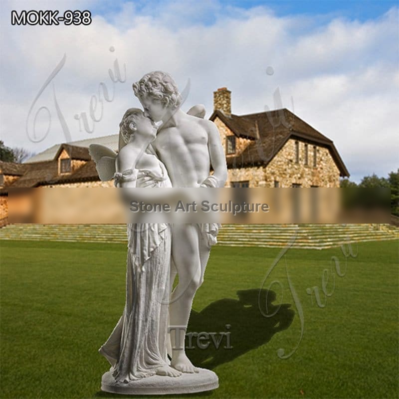 Famous Cupid and Psyche Marble Statue Garden Decor for Sale MOKK-938