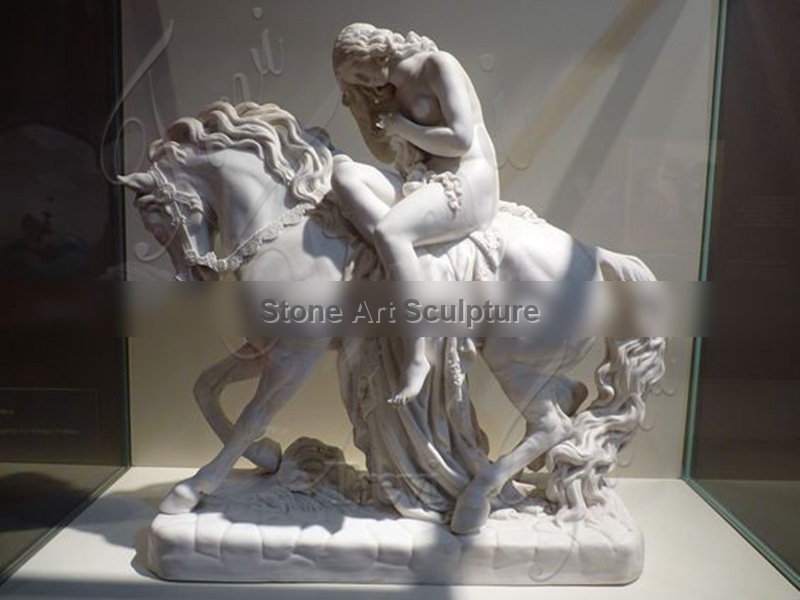 Classical Marble Lady Godiva Statue Garden Decor for Sale MOKK-939 detail image