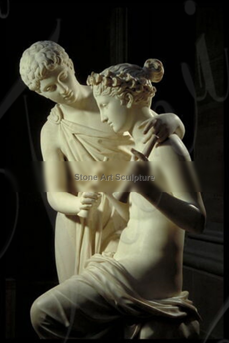 China life-size Marble Statues Daphnis and Chloe for Sale MOKK-943 detail image