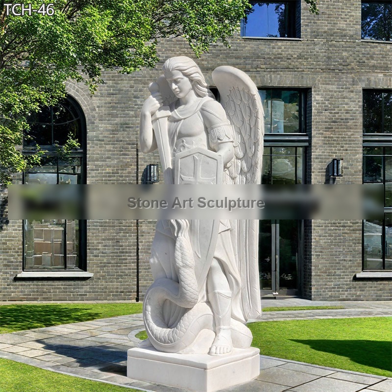 Saint Michael the Archangel Garden Statues for Church Outdoor TCH-46