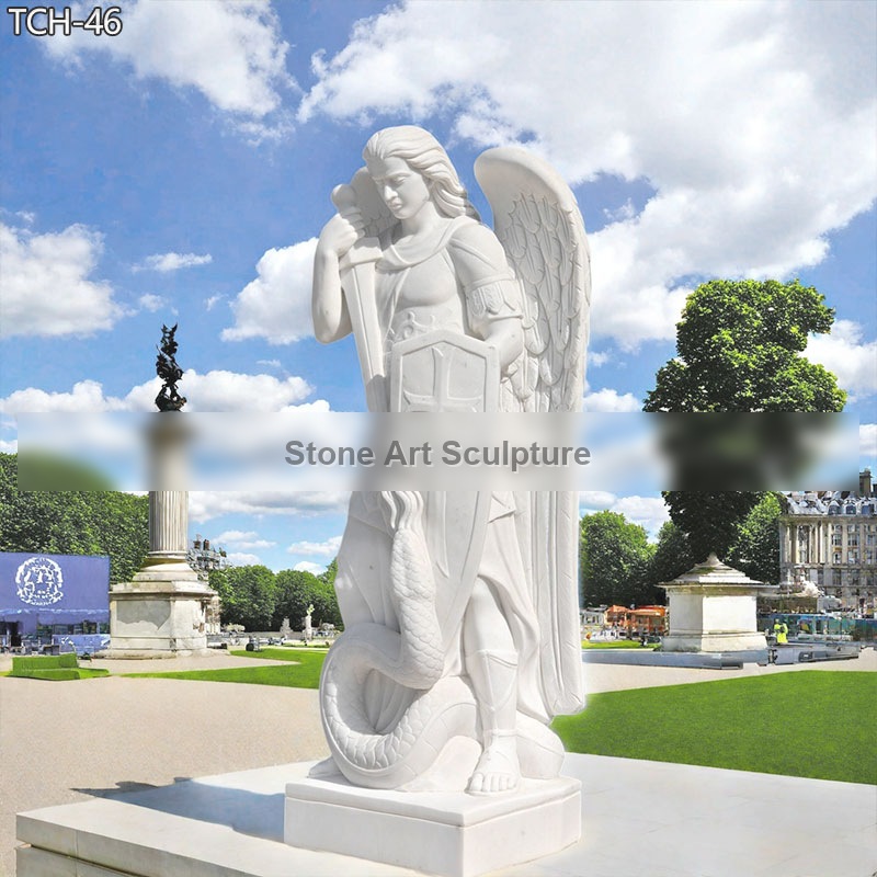 Saint Michael the Archangel Garden Statues for Church Outdoor TCH-46 detail image