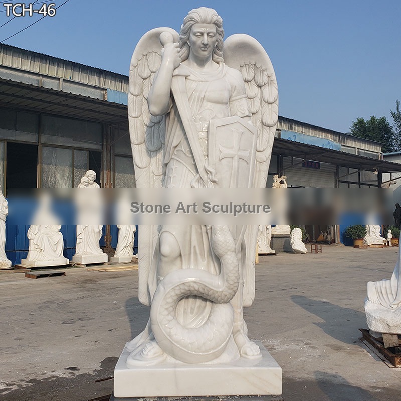 Saint Michael the Archangel Garden Statues for Church Outdoor TCH-46 detail image
