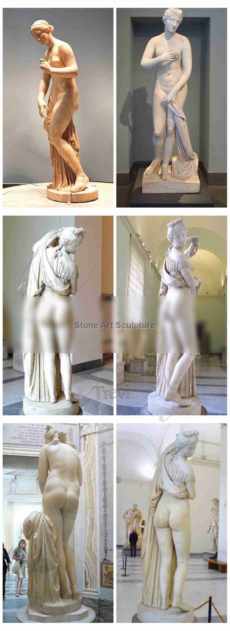 Marble Aphrodite of Knidos Statue Greek Outdoor Decor MOKK-973 detail image