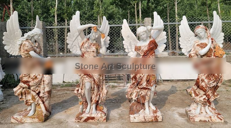 Outdoor Modern Marble Greek Garden Four Seasons Statues for Sale MOKK-984 detail image