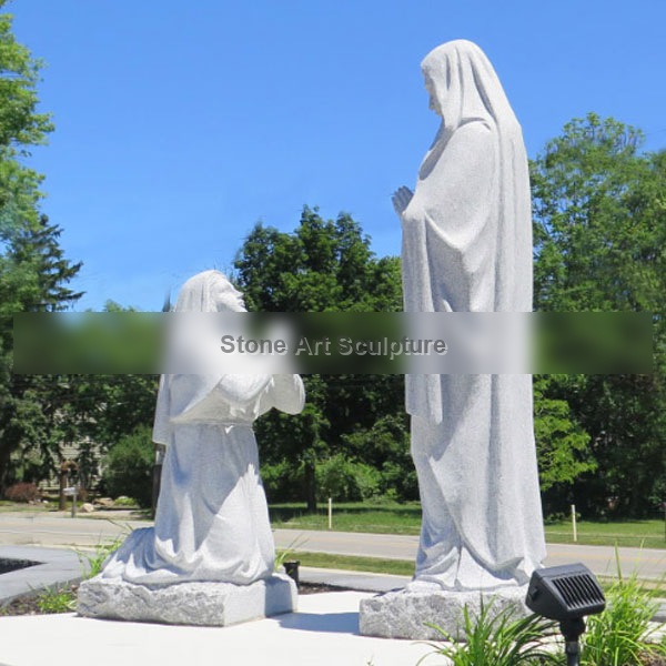 Our Lady of Lourdes Show miracle Vision to St Bernadette Statue at Grotto France TCH-62