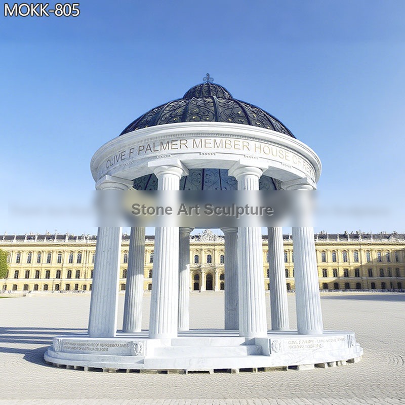 Outdoor Decoration Large Column Marble Gazebo for Sale MOKK-805