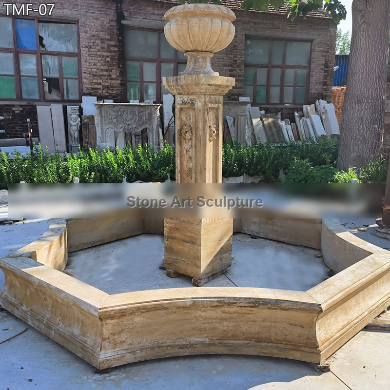 Outdoor French Marble Fountain for the Entrance TMF-07 detail image