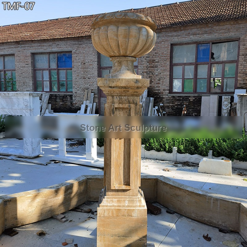 Outdoor French Marble Fountain for the Entrance TMF-07 detail image