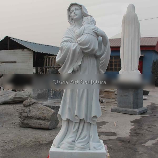 Outdoor religious statues of madonna and child garden statues for sale TCH-55