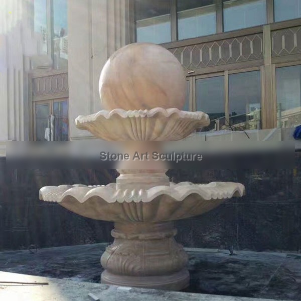 Outdoor two tiers spinning ball water feature for sale MOKK-183