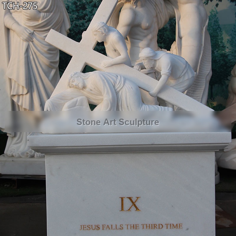 Station IX | Jesus Falls The Third Time Statue detail image