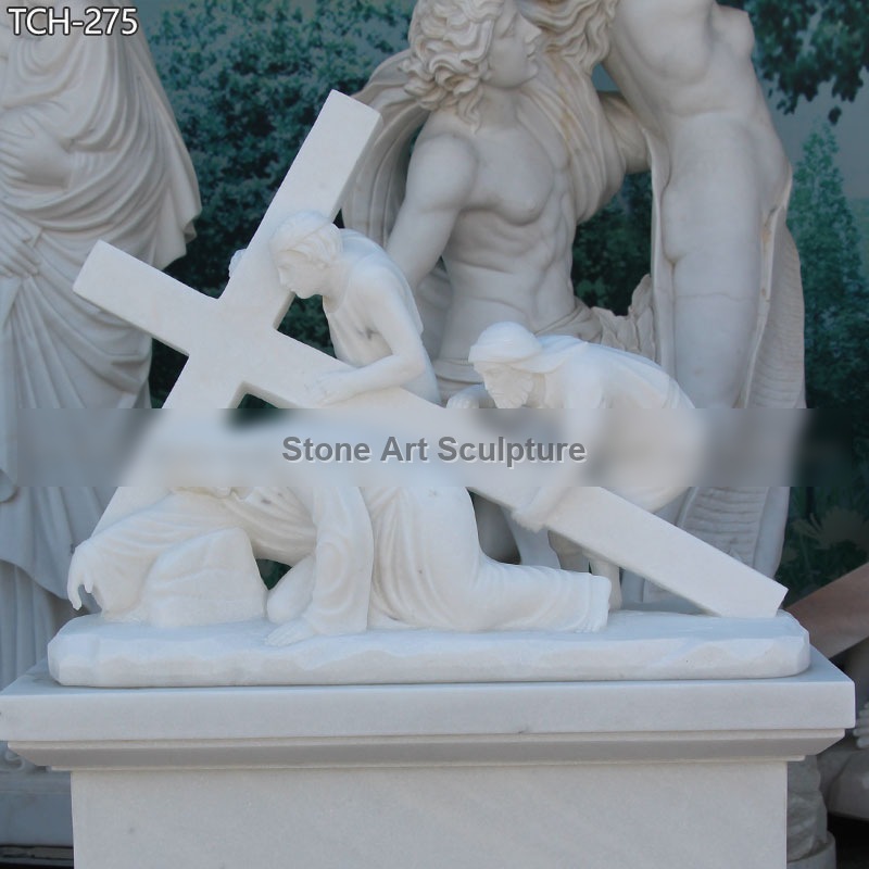 Station IX | Jesus Falls The Third Time Statue detail image
