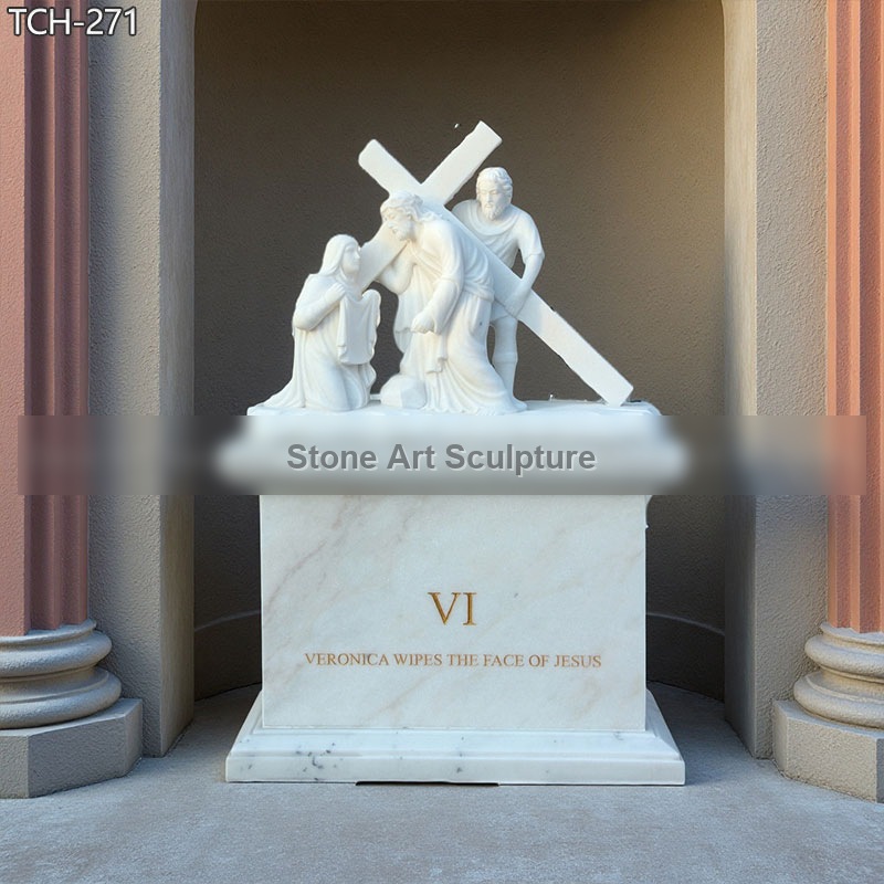 Station VI | Veronica Wipes The Face of Jesus Statue
