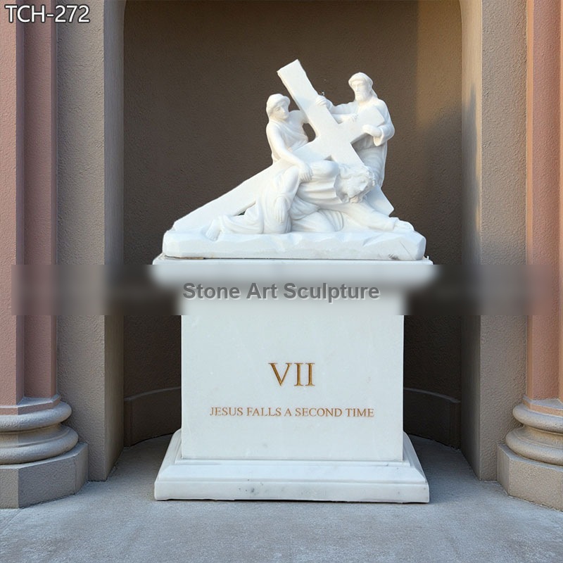 Station VII | Jesus Falls The Second Time Statue