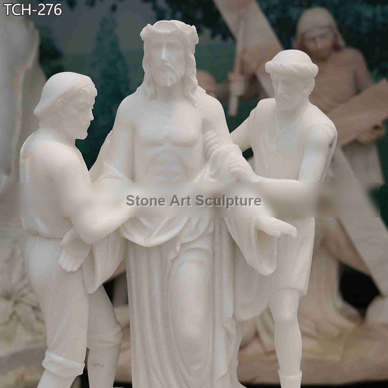 Station X | Jesus Is Stripped of His Garments Statue detail image