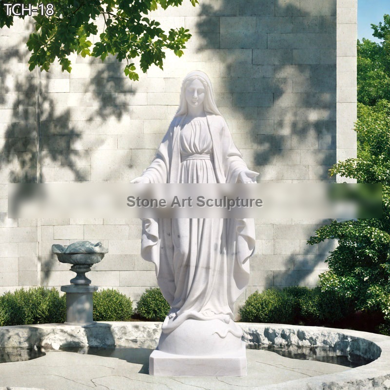 Marble Catholic Life Size Virgin Mary Statue Price TCH-18