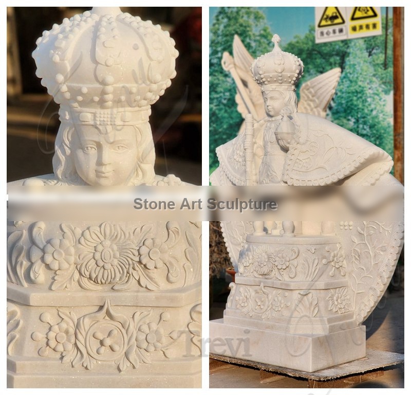 Gorgeous Infant Jesus of Prague Marble Statue Supplier TCH-236 detail image
