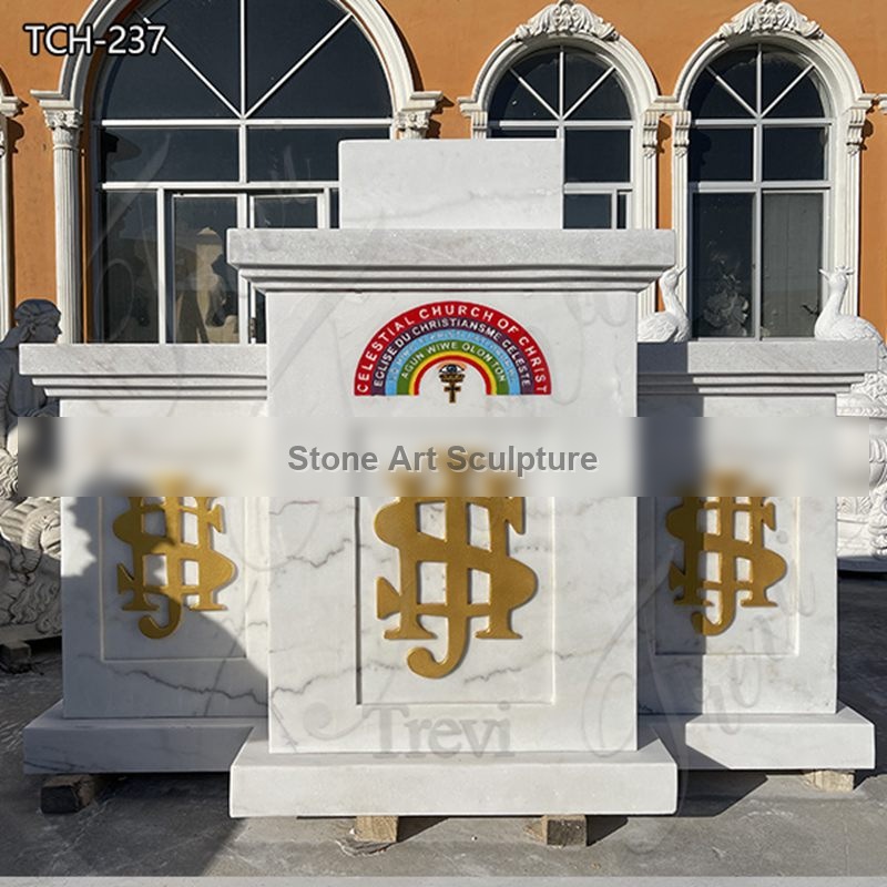 High Quality Marble Pulpit for Catholic Church TCH-237 detail image