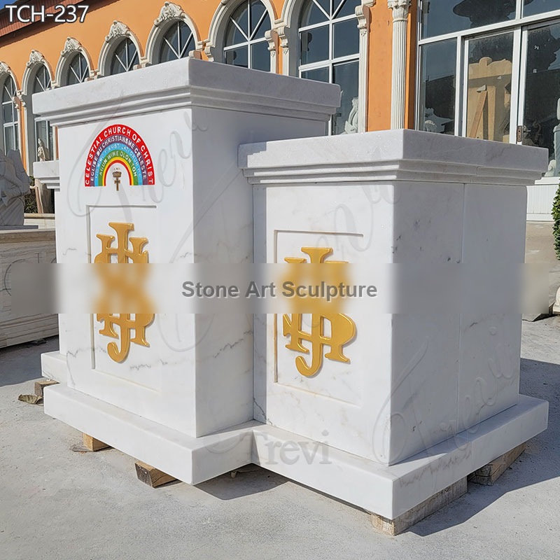 High Quality Marble Pulpit for Catholic Church TCH-237 detail image
