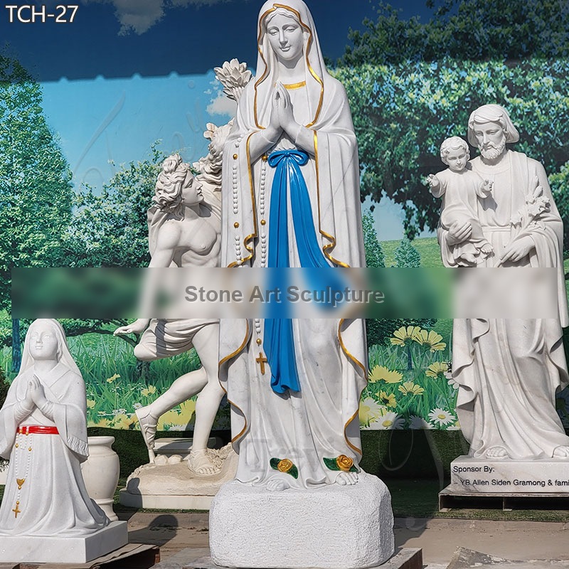 Catholic Garden Statues and Decor Our Lady of Lourdes for Sale TCH-27 detail image