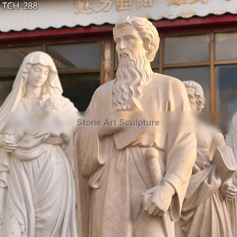 Hand-carved Saint Paul Statue for Church detail image