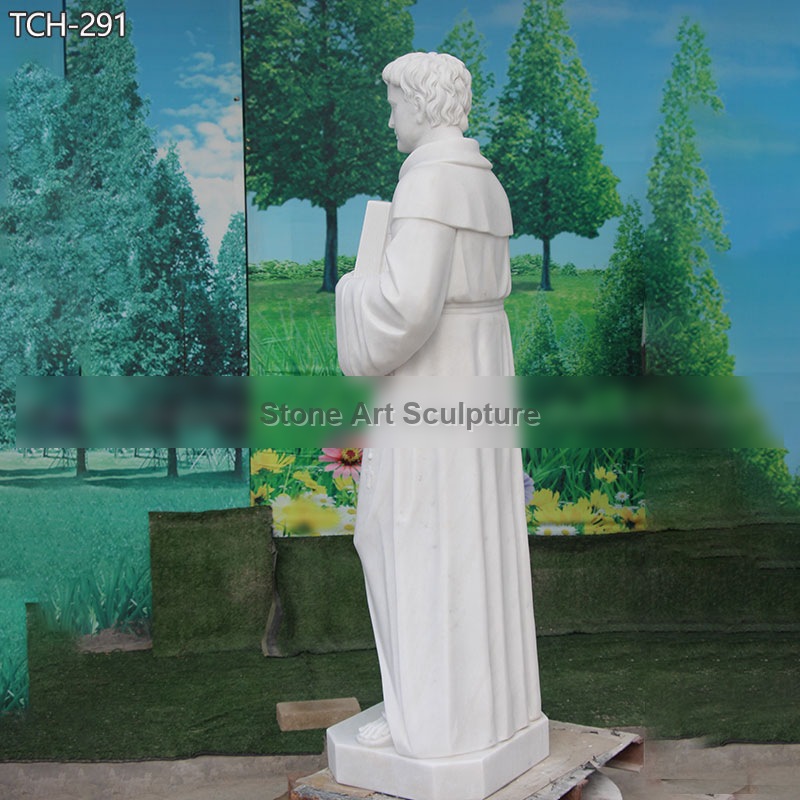 Marble Saint Thomas Aquinas Statue TCH-291 detail image