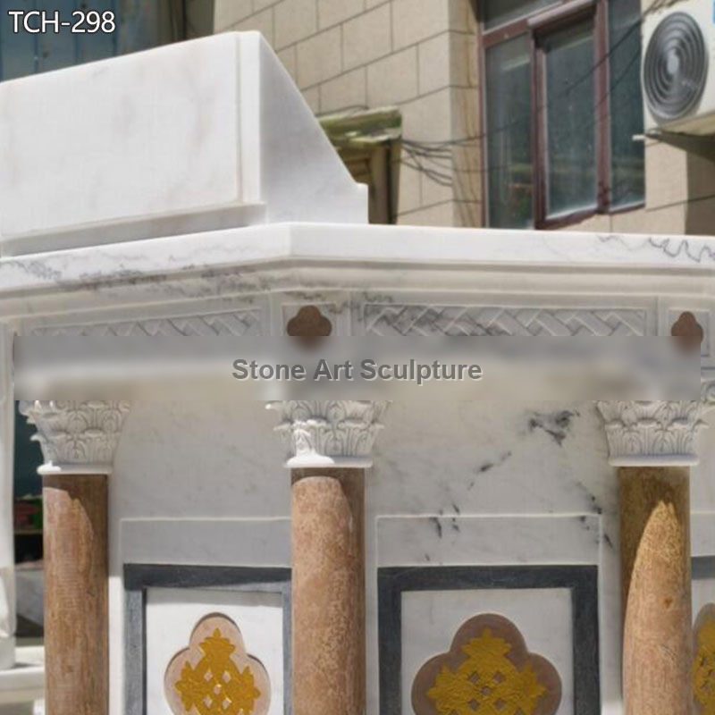 Catholic Marble Hexagonal Pulpit detail image