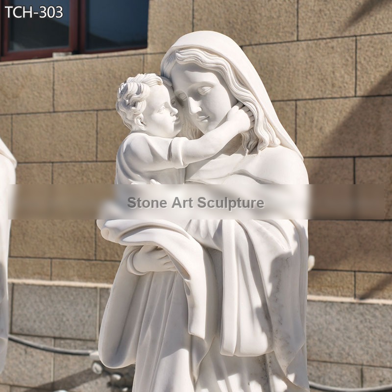 Catholic Church Sculptures Madonna and Child Statue for Sale detail image