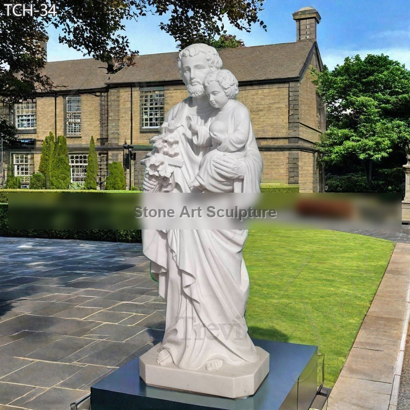 Catholic Life Size Marble Saint Joseph TCH-34
