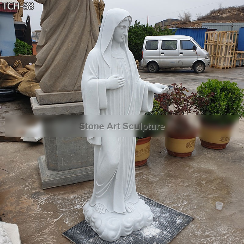 Life Size Angel Holding Flower Ring Garden Statue Bernini Replica TMC-38 detail image