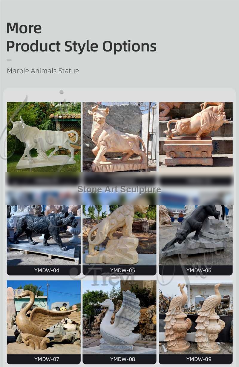 Life Size Granite Stone Bull Statue Factory Supplier TMA-102 detail image