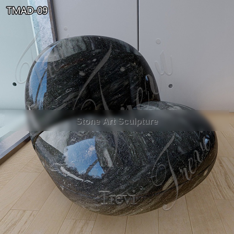 Hand Carved Marble Sofa Statue for Sale TMAD-09
