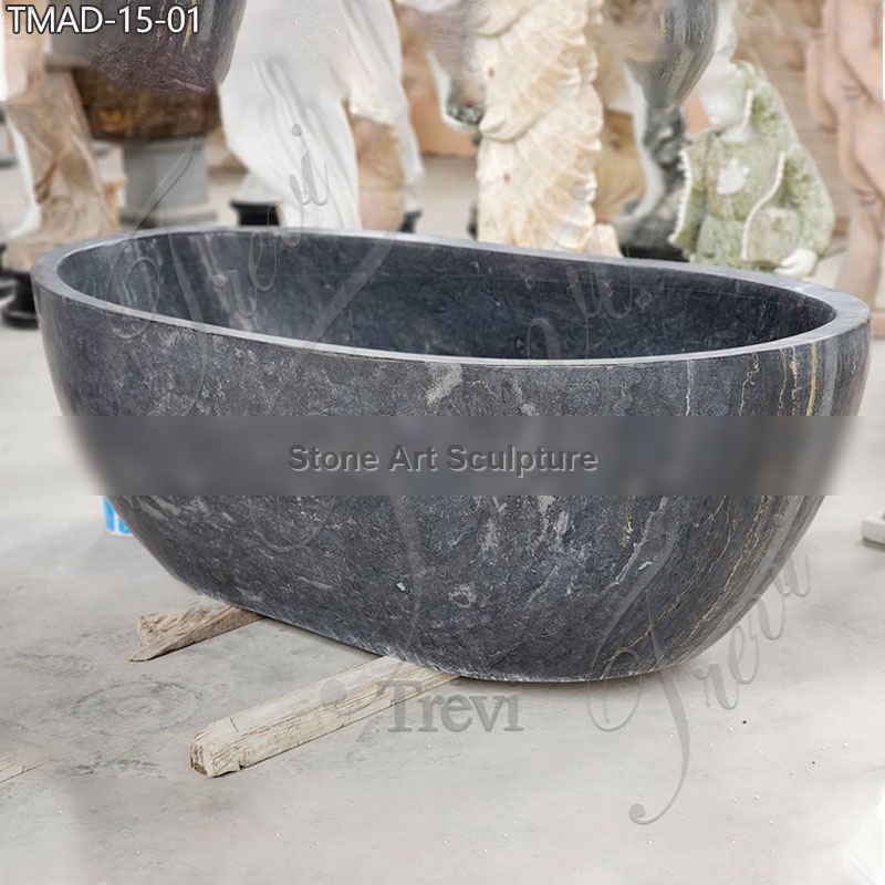 Modern Marble Black Bathtub High-Quality for Sale TMAD-15 detail image