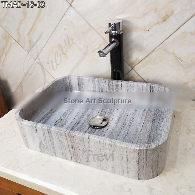 High-End Marble Wash Basin for Bathroom China Supplier TMAD-18 detail image