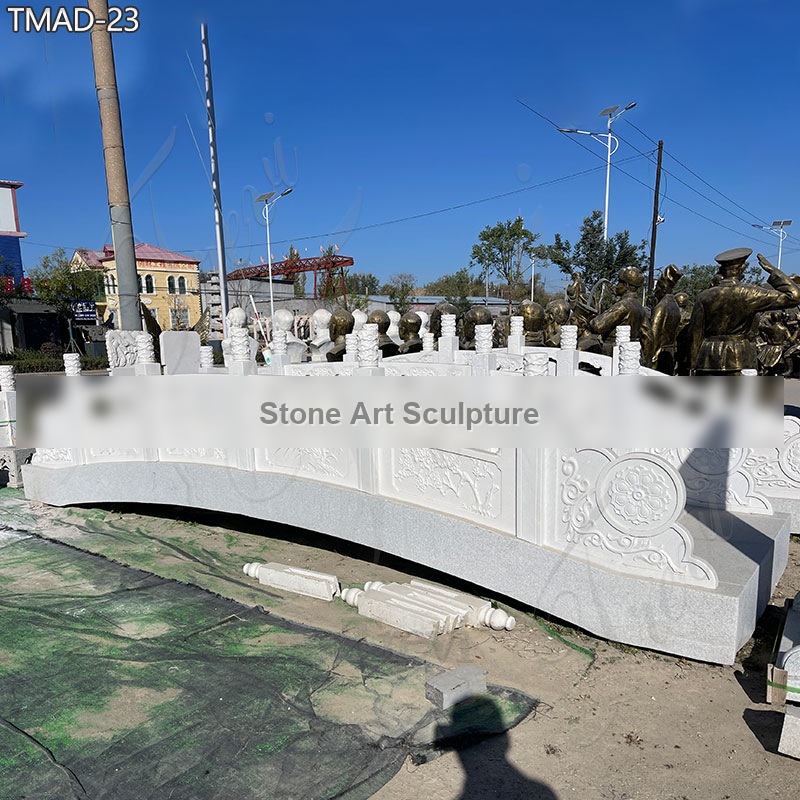 Decorative Outdoor Garden Marble Bridge for Sale detail image